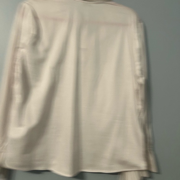 New Cotton Spandex top from Tribal   White with stretch in size large - Picture 2 of 7